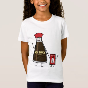 Soy Sauce Bottle Packet kind kindkruis Aziatische T-shirt