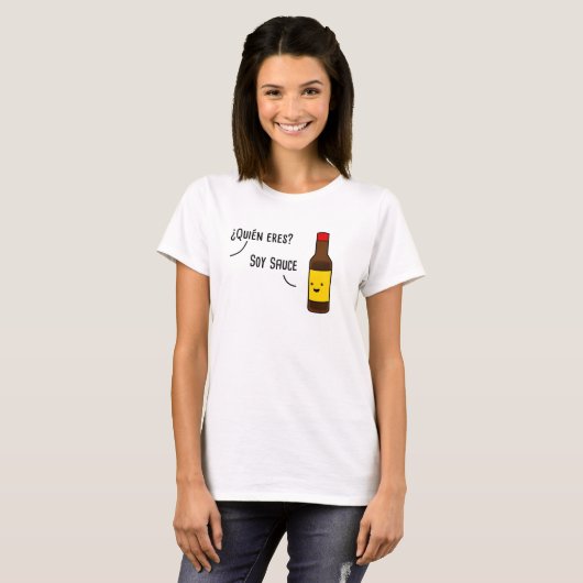 Soy Sauce Spanish Pun T-shirt (Voorkant volledig)