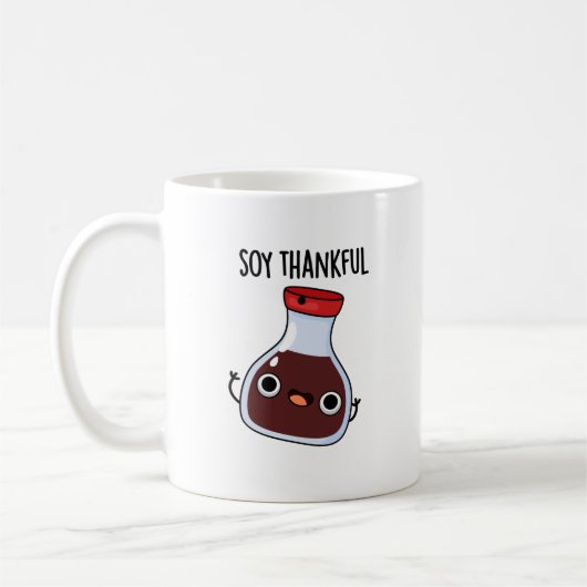 Soy Thankful Funny Soy Sauce Pun Koffiemok (Links)