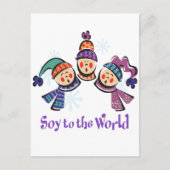 Soy to the World Holiday Feestdagenkaart (Voorkant)