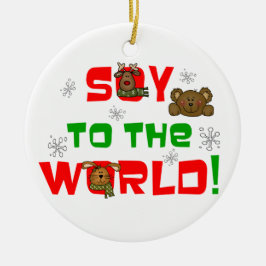 Soy to World Kerstmis Keramisch Ornament