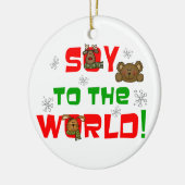Soy to World Kerstmis Keramisch Ornament (Links)