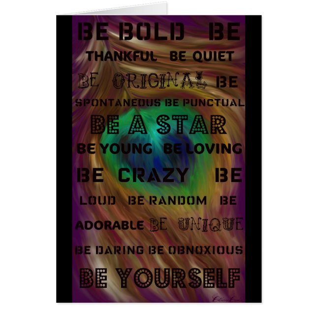 Soyez audacieux (Devant)