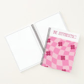 Soyez authentique Carnet à spirale rose - Restez v (Intérieur)