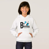 Soyez Béni Avec La Croix & Ecriture Filles Sweat - (Devant entier)