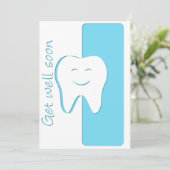 Soyez bien bientôt - Carte pour dentiste (Debout devant)