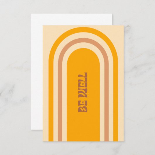 Soyez bien Carte pour notes - Sable (Devant / Derrière)