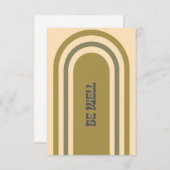 Soyez bien Carte pour notes - Terre (Devant / Derrière)