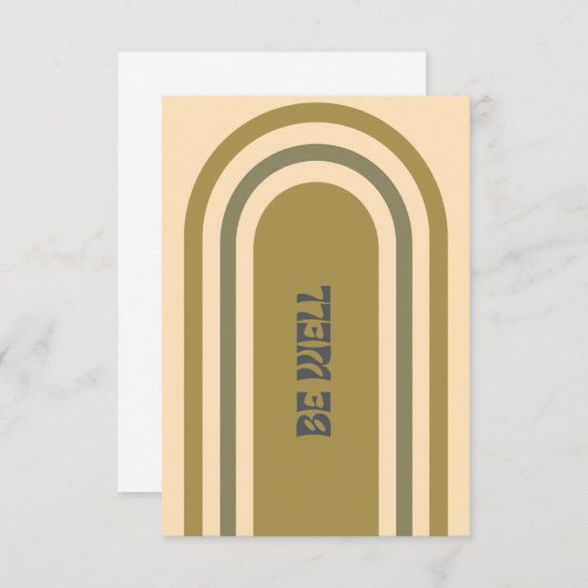 Soyez bien Carte pour notes - Terre (Devant / Derrière)