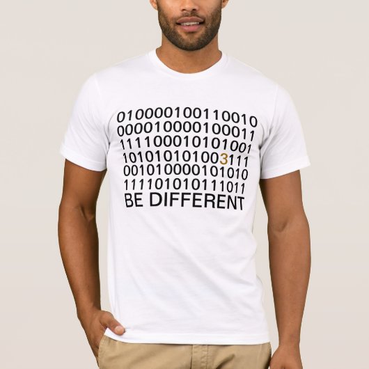Soyez - binaire - T-shirts différent de Digitals (Devant)