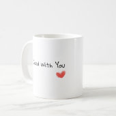 "Soyez bons avec vous" Mug Coeur Inspirationnel (Devant gauche)