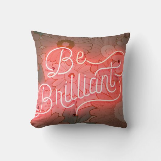 SOYEZ BRILLIANT coussin carré (Recto)