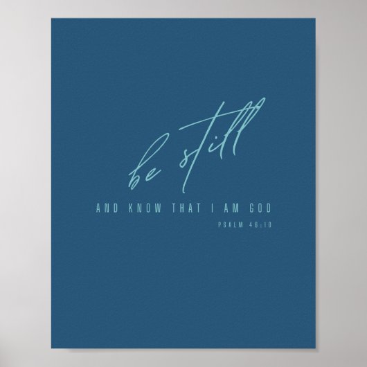 soyez calme et sachez que je suis Dieu. Poster et  (Devant)