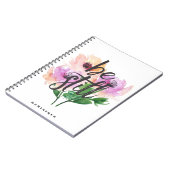 Soyez carnet personnalisé par fleurs encore pour (Côté gauche)
