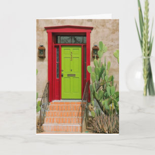 Soyez carte de voeux bénie, encouragement, porte