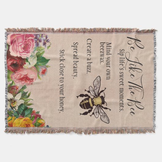 Soyez comme la couverture de jet d'abeille (Devant)