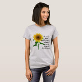 Soyez comme le T-shirt de tournesol (Devant entier)