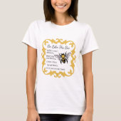 Soyez comme le T-shirt féminin des abeilles (Devant)