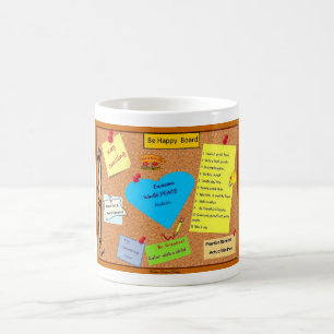 Soyez conception heureuse de tasse de table des