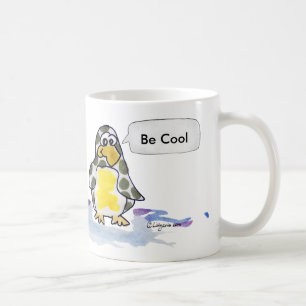 Soyez Cool Cartoon Penguins Mug