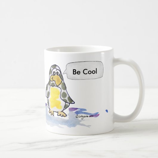 Soyez Cool Cartoon Penguins Mug (Droite)