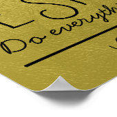 Soyez courageux et fort verset biblique Poster (Coin)