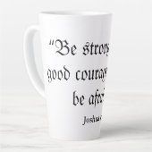 Soyez courageux latte blanche Mug (Angle gauche)