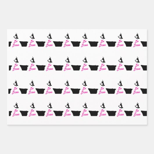 Soyez courageux papier enveloppant (Devant 2)