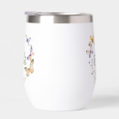 Soyez Courageux, Papillons Jaunes Violets Wreath (Droite)