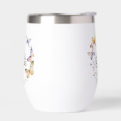 Soyez Courageux, Papillons Jaunes Violets Wreath (Gauche)