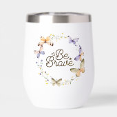 Soyez Courageux, Papillons Jaunes Violets Wreath (Arrière)