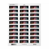 Soyez de bon courage - Psaume 31:24 Étiquette (Feuille entière)