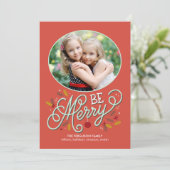 Soyez de joyeux Cartes photos de vacances (Debout devant)