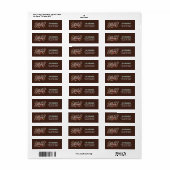 Soyez de Joyeux Étiquettes de adresse (Feuille entière)
