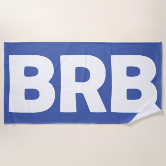 "Soyez de retour" serviette de plage BRB