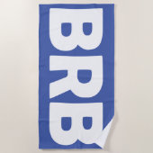 "Soyez de retour" serviette de plage BRB (Devant)