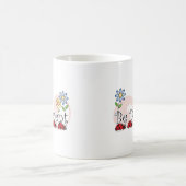 Soyez différentes coccinelles avec la tasse de (Centre)