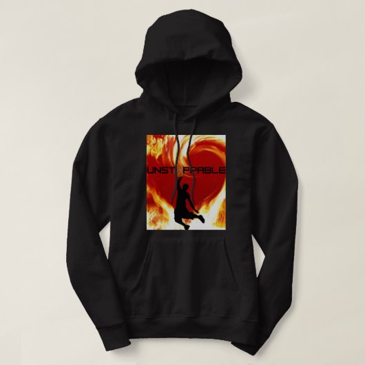 Soyez en feu avec ce Sweat - shirt à capuche de ba (Design devant)