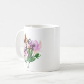 Soyez encore aquarelle Fleurs Mug (Devant gauche)