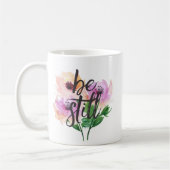 Soyez encore aquarelle Fleurs Mug (Gauche)