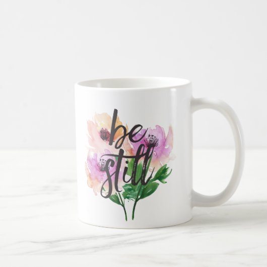 Soyez encore aquarelle Fleurs Mug (Droite)