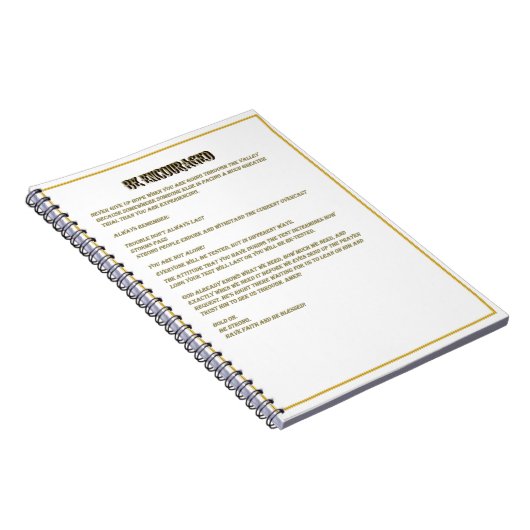 Soyez encouragé Journal (Côté Droit)