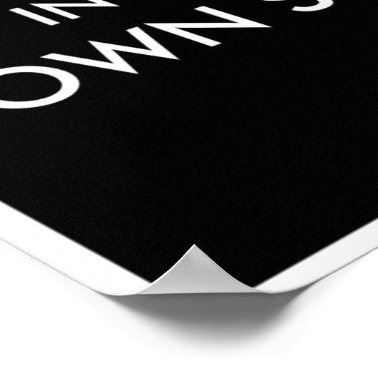 SOYEZ FACILE DANS VOTRE PROPRE POSTER SHELL (Coin)