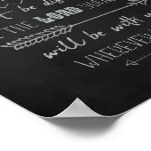 Soyez fort et courageux, Joshua 1:9 Poster (Coin)