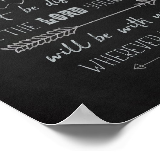 Soyez fort et courageux, Joshua 1:9 Poster (Coin)