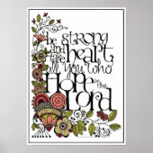 Soyez fort - Impression d'art (Devant)