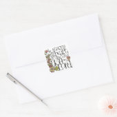 Soyez fort - Sticker Carré (Enveloppe)