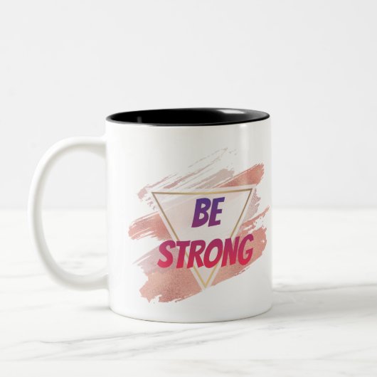 Soyez forte puissance Triangle Mug (Gauche)