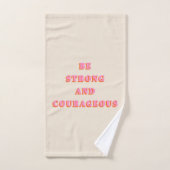 Soyez Forts Et Courageux Joshua 1 9 Verse Bible (Serviette à main)