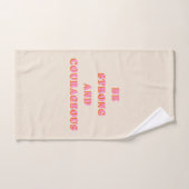 Soyez Forts Et Courageux Joshua 1 9 Verse Bible (Serviette à main)